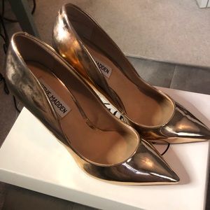 Steve Madden Daisie Rose Gold Heels